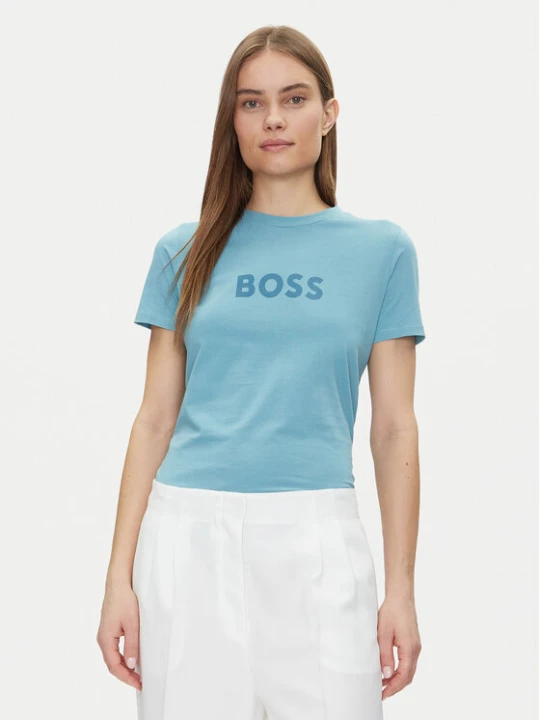 Zdjęcie produktu BOSS T-Shirt 50501139 Błękitny Regular Fit Niebieski jasny