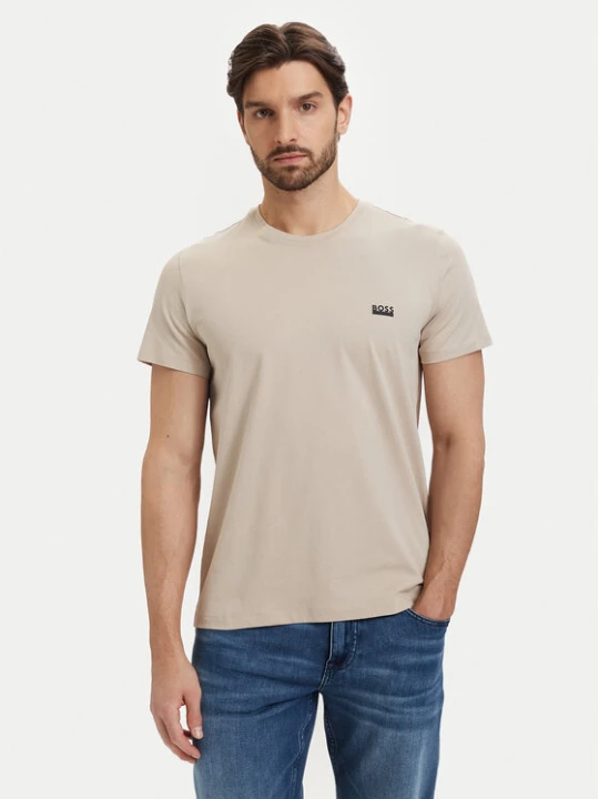 Zdjęcie produktu BOSS T-Shirt 50531401 Beżowy jasny Regular Fit