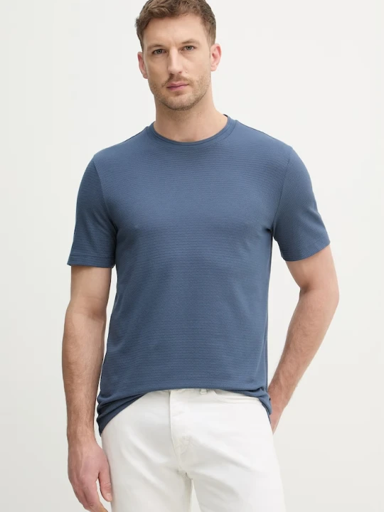 Zdjęcie produktu BOSS T-shirt męski z bawełną Tiburt 240 granatowy