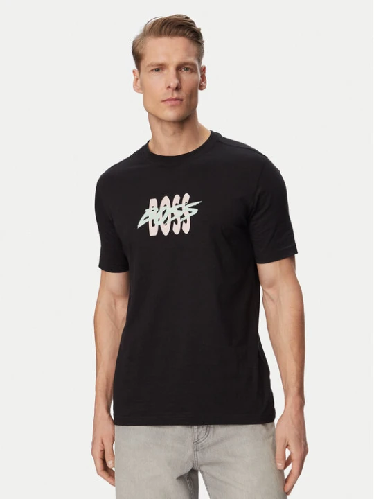 Zdjęcie produktu BOSS T-Shirt Bass 50561850 Czarny Regular Fit