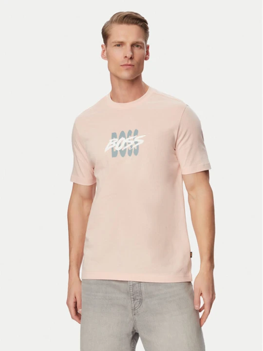 Zdjęcie produktu BOSS T-Shirt Bass 50561850 Różowy Regular Fit