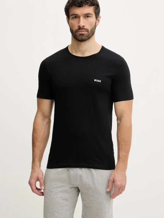 Zdjęcie produktu BOSS t-shirt męski bawełniany TShirtRN 3P Classic 3-pack granatowy