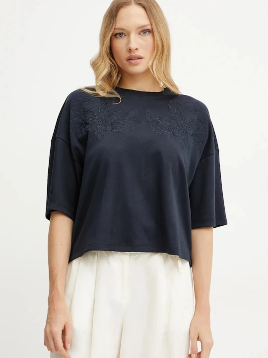 Zdjęcie produktu BOSS t-shirt bawełniany granatowy