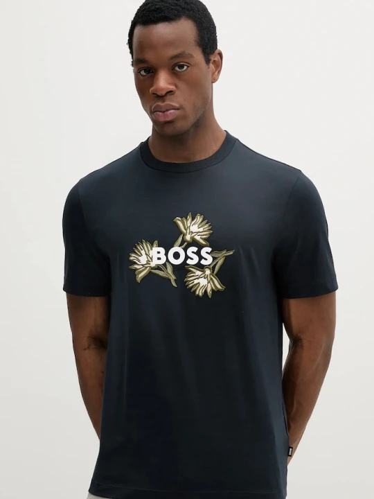 Zdjęcie produktu BOSS t-shirt bawełniany granatowy