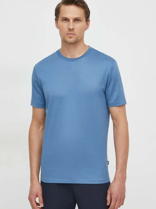 Zdjęcie produktu BOSS t-shirt bawełniany niebieski