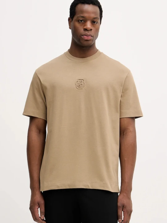 Zdjęcie produktu BOSS t-shirt bawełniany C-Tames 36 beżowy
