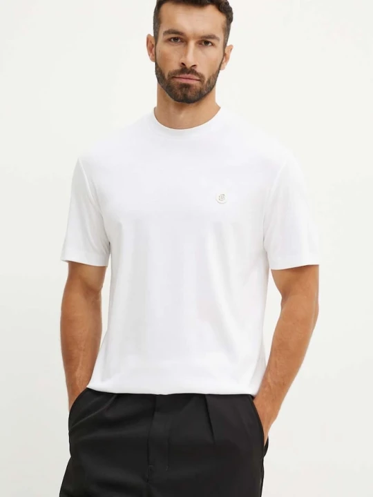 Zdjęcie produktu BOSS t-shirt bawełniany C-Taut 01 biały