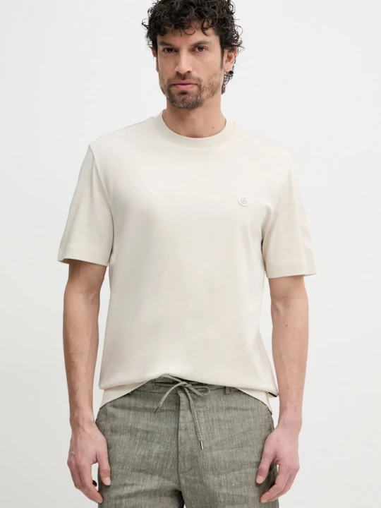 Zdjęcie produktu BOSS t-shirt bawełniany C-Taut 01 beżowy