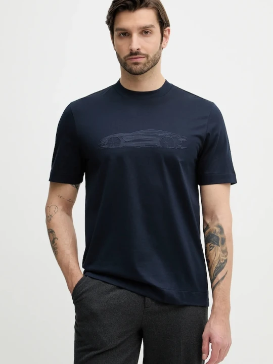 Zdjęcie produktu BOSS t-shirt bawełniany C-Taut 242_AM granatowy