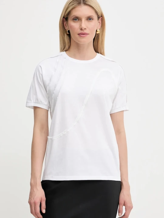 Zdjęcie produktu BOSS t-shirt bawełniany Ekaria biały
