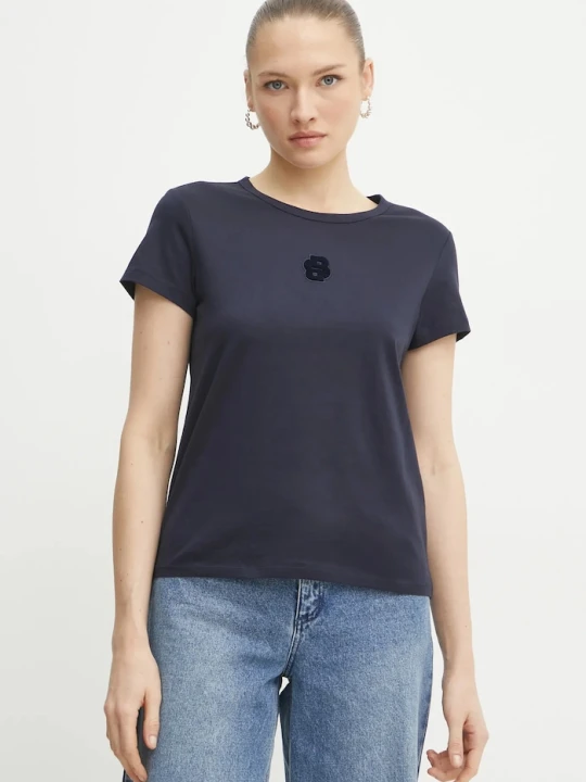 Zdjęcie produktu BOSS t-shirt bawełniany granatowy
