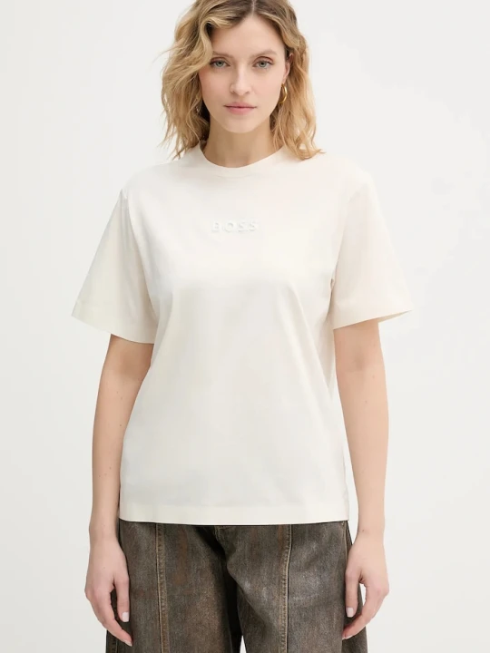 Zdjęcie produktu BOSS t-shirt bawełniany Eharpa3 beżowy