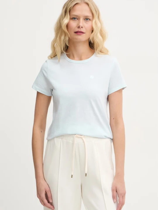 Zdjęcie produktu BOSS T-shirt basic damski bawełniany Eventsa11 niebieski