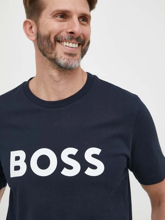 Zdjęcie produktu BOSS t-shirt bawełniany granatowy