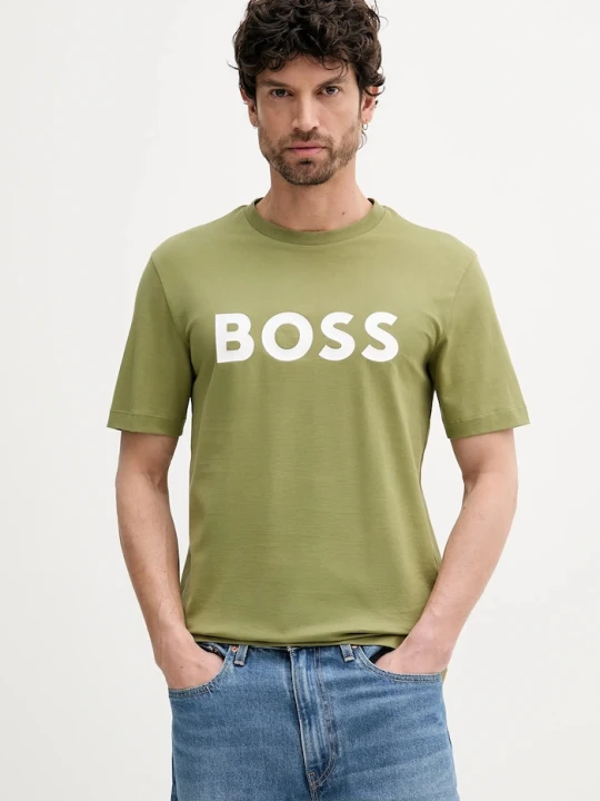 Zdjęcie produktu BOSS t-shirt bawełniany zielony