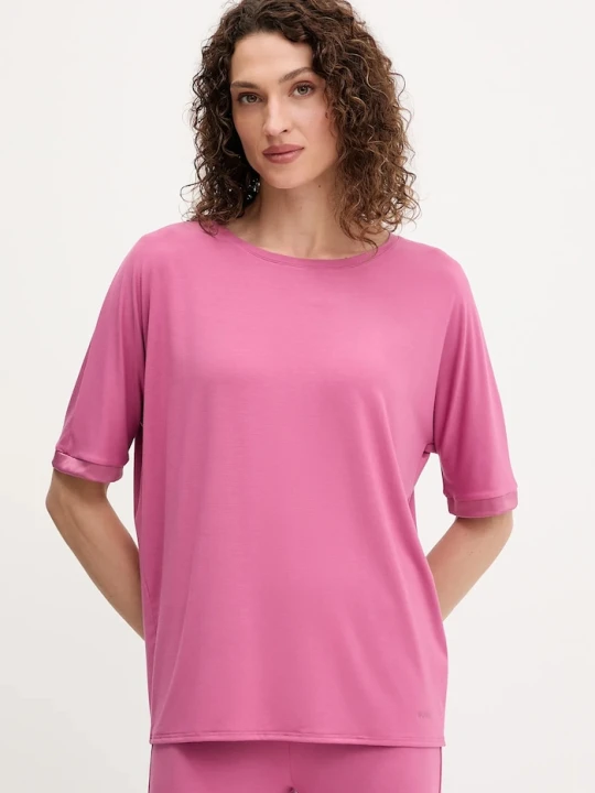 Zdjęcie produktu BOSS t-shirt BOSS Sheen_Top SL różowy