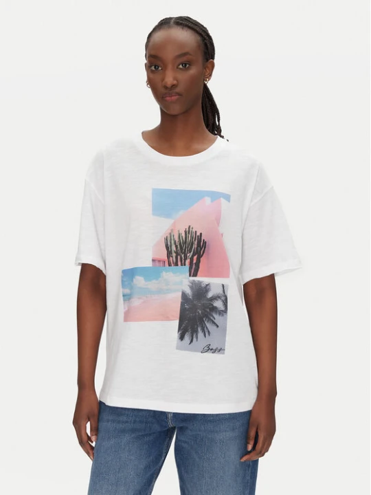 Zdjęcie produktu BOSS T-Shirt C_Eband_4 50540433 Biały Relaxed Fit