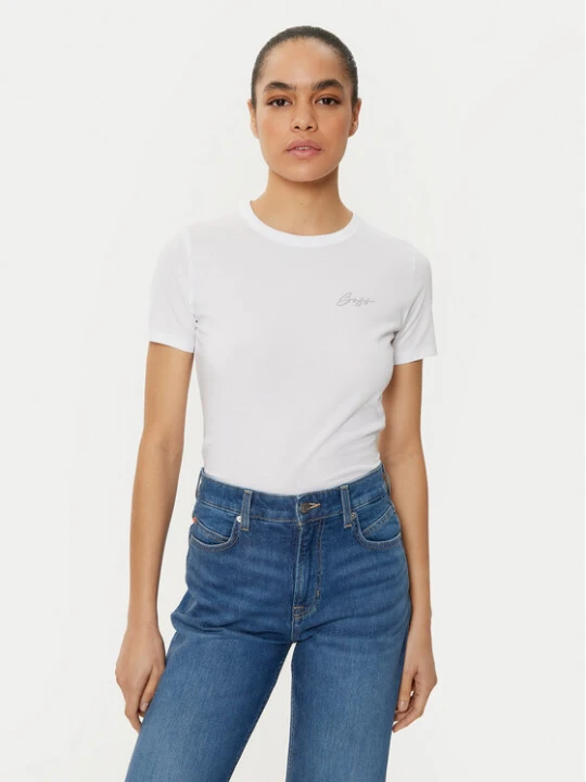Zdjęcie produktu BOSS T-Shirt C_Elogo 50535322 Écru Regular Fit Kremowy