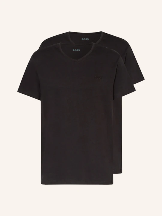 Zdjęcie produktu Boss T-Shirt Comfort, 2 Szt. schwarz CZARNY