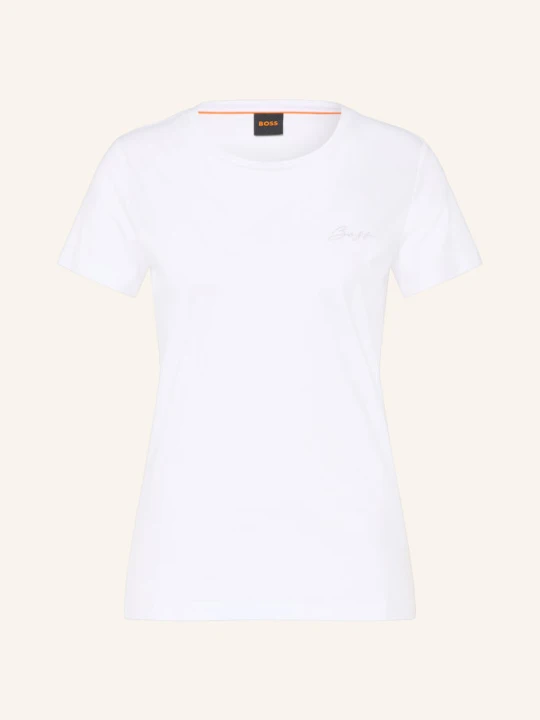Zdjęcie produktu Boss T-Shirt Elove Z Kamyczkami Ozdobnymi weiss BIAŁY