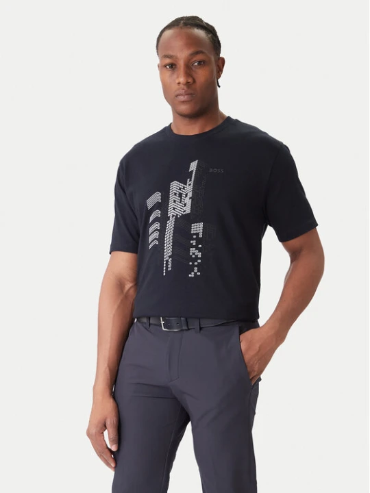 Zdjęcie produktu BOSS T-Shirt GRX Zone 50552184 Granatowy Relaxed Fit