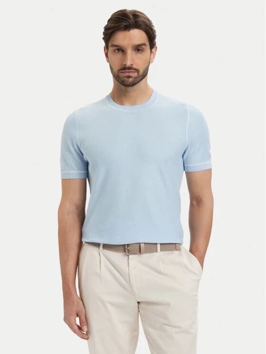 Zdjęcie produktu BOSS T-Shirt H-Nalon 50560482 Niebieski jasny Regular Fit