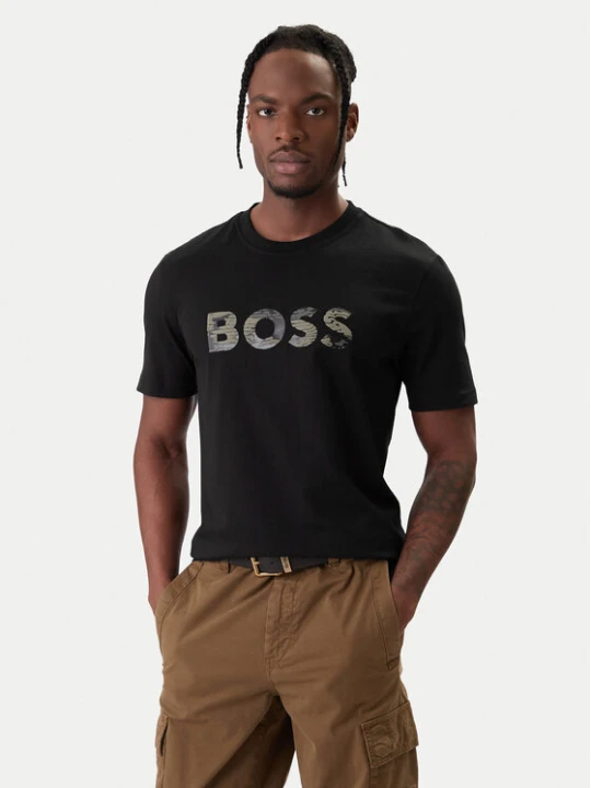 Zdjęcie produktu BOSS T-Shirt Insignia 50556009 Czarny Regular Fit
