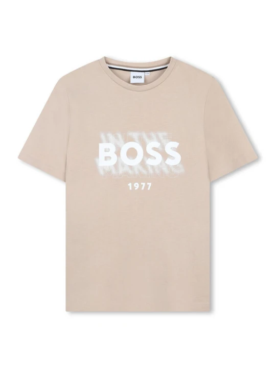 Zdjęcie produktu BOSS T-Shirt J52046 D Beżowy Regular Fit