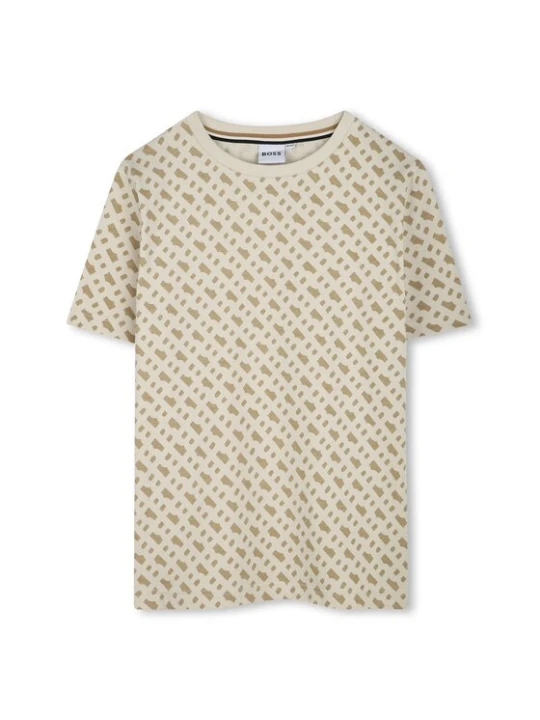 Zdjęcie produktu BOSS T-Shirt J52047 D Beżowy Slim Fit