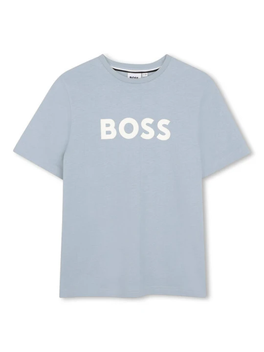 Zdjęcie produktu BOSS T-Shirt J52711 Błękitny Regular Fit Niebieski jasny