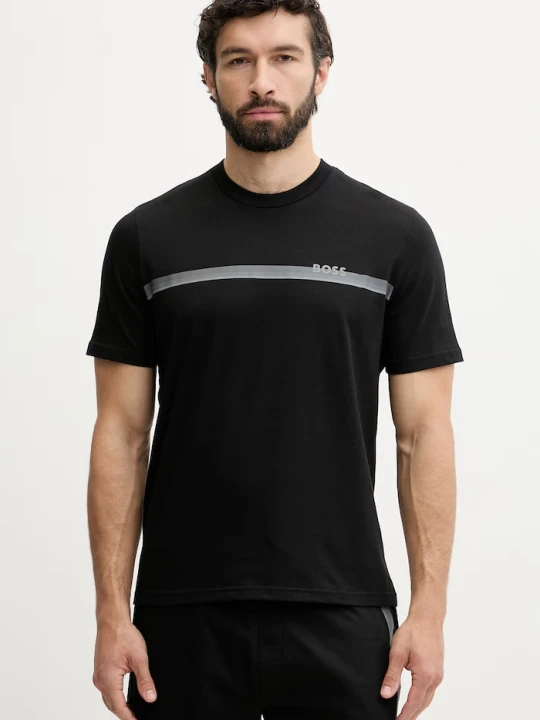 Zdjęcie produktu BOSS T-shirt lounge męski bawełniany Shirt czarny