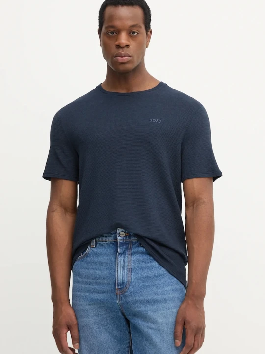 Zdjęcie produktu BOSS t-shirt lounge Rib T-Shirt granatowy