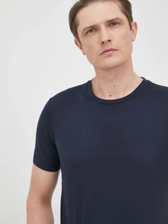 Zdjęcie produktu BOSS T-shirt męski bawełniany granatowy