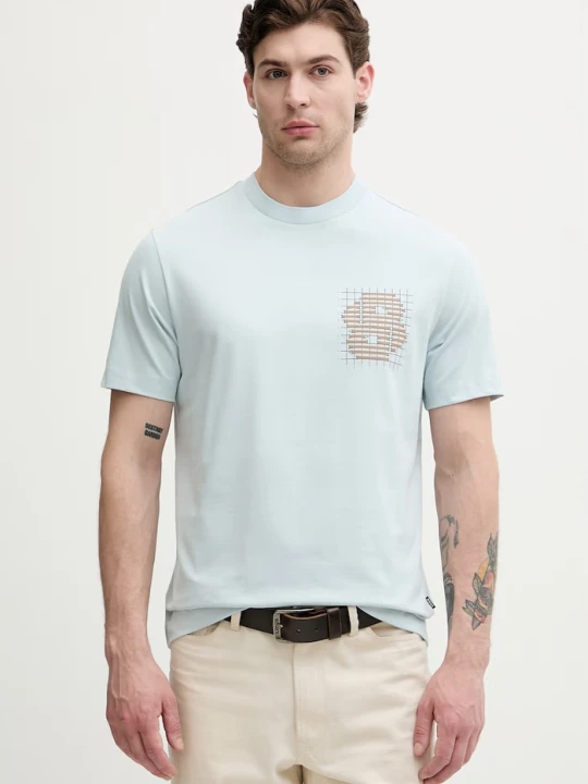 Zdjęcie produktu BOSS T-shirt męski bawełniany C-Tigerman niebieski