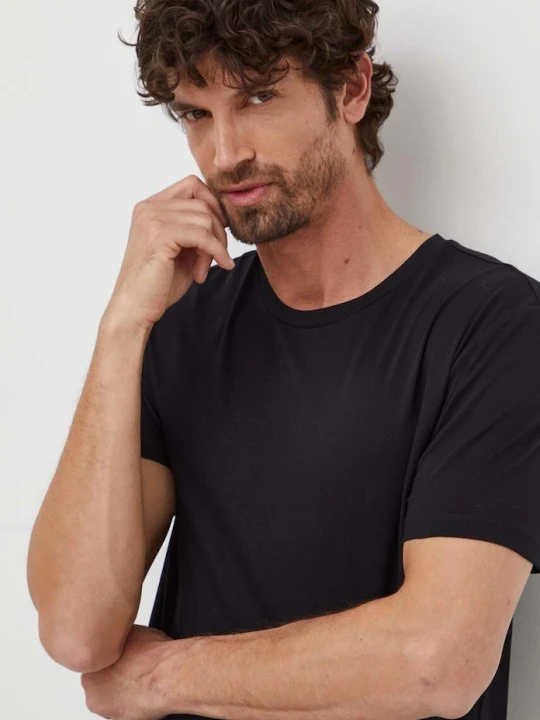 Zdjęcie produktu BOSS T-shirt męski bawełniany czarny