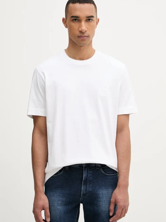 Zdjęcie produktu BOSS T-shirt męski bawełniany Tames 52 biały