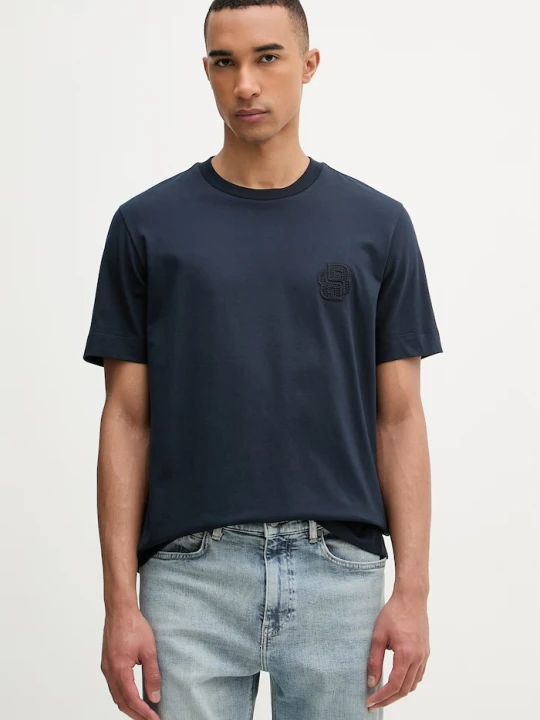 Zdjęcie produktu BOSS T-shirt męski bawełniany Tames 52 granatowy