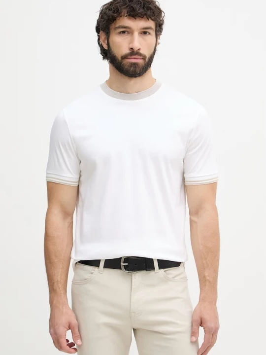 Zdjęcie produktu BOSS t-shirt męski bawełniany Tessler 238 biały