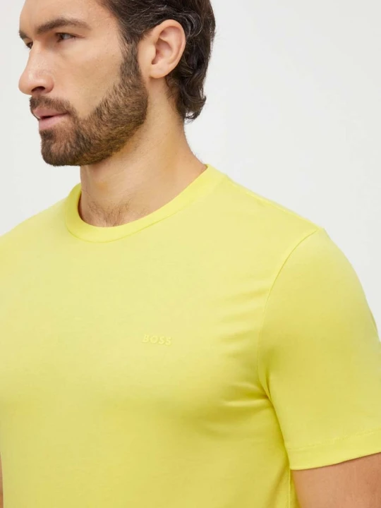 Zdjęcie produktu BOSS T-shirt męski bawełniany Thompson 01 żółty