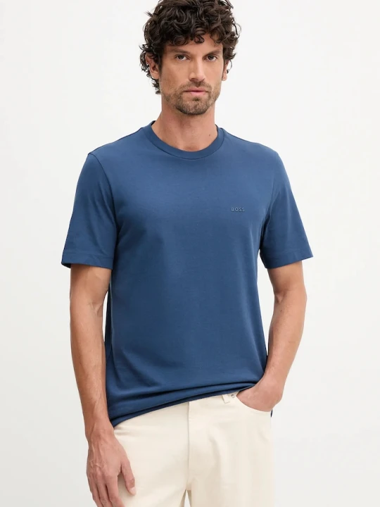 Zdjęcie produktu BOSS T-shirt męski bawełniany Thompson 01 turkusowy