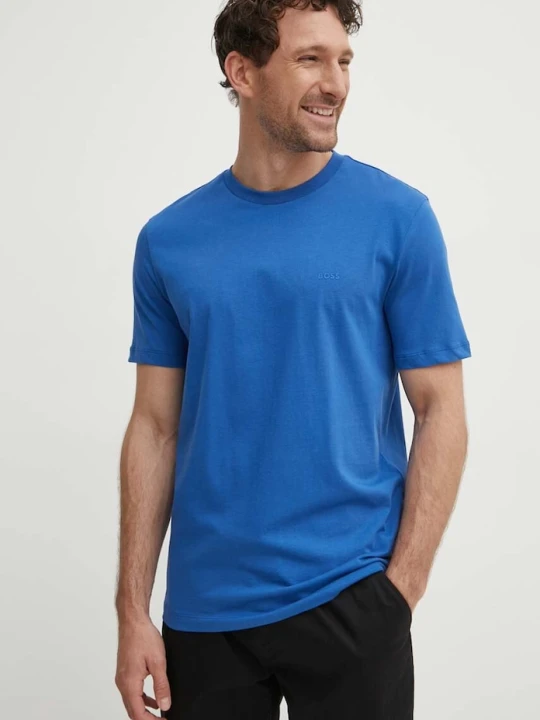 Zdjęcie produktu BOSS T-shirt męski bawełniany Thompson 01 niebieski