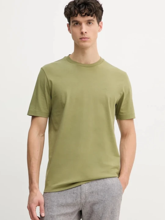 Zdjęcie produktu BOSS T-shirt męski bawełniany Thompson 01 zielony