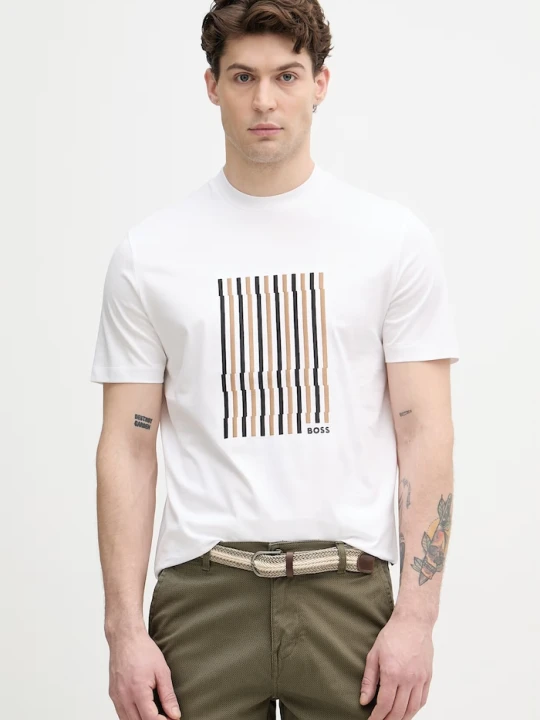 Zdjęcie produktu BOSS T-shirt męski bawełniany Thompson 41 biały