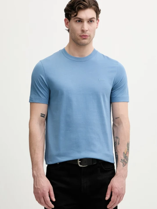 Zdjęcie produktu BOSS T-shirt męski bawełniany Thompson niebieski