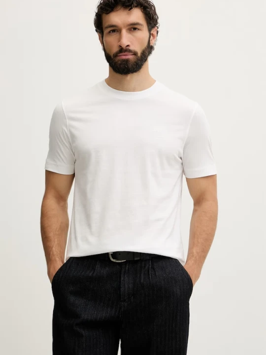 Zdjęcie produktu BOSS T-shirt męski bawełniany Thompson biały
