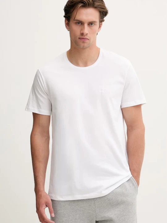Zdjęcie produktu BOSS T-shirt męski bawełniany TShirtRN 2-pack biały