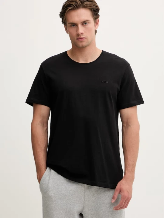 Zdjęcie produktu BOSS T-shirt męski bawełniany TShirtRN 2-pack czarny