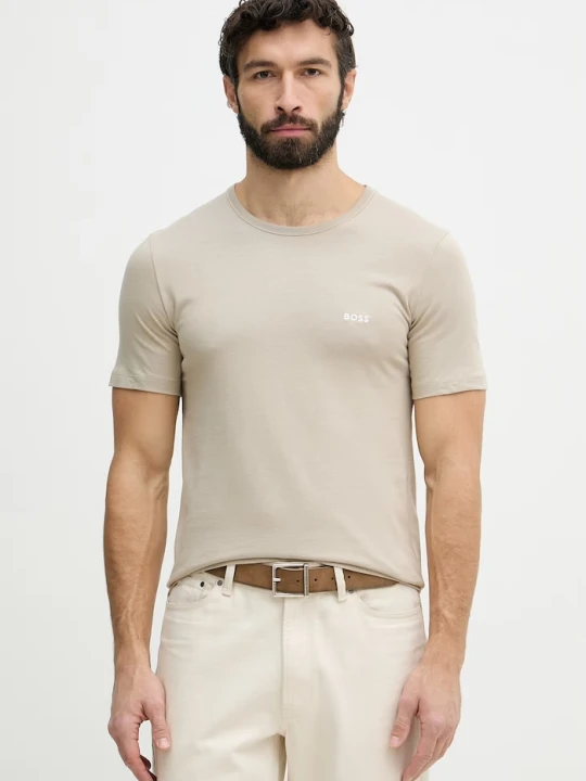 Zdjęcie produktu BOSS t-shirt męski bawełniany TShirtRN 3P Classic 3-pack biały