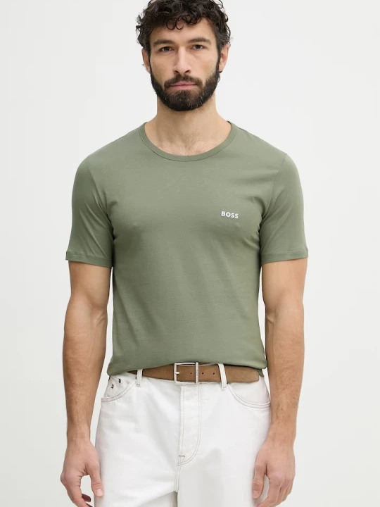 Zdjęcie produktu BOSS T-shirt męski bawełniany TShirtRN 3P Classic 3-pack granatowy