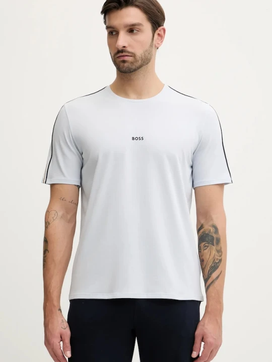 Zdjęcie produktu BOSS T-shirt lounge męski bawełniany z elastanem Unique T-Shirt niebieski
